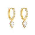 The Elysian Kite Crystal Drop Hoops