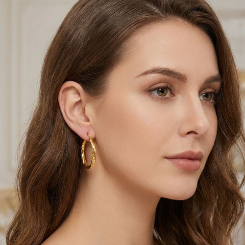 The Aurelia Twisted Ribbon Hoops