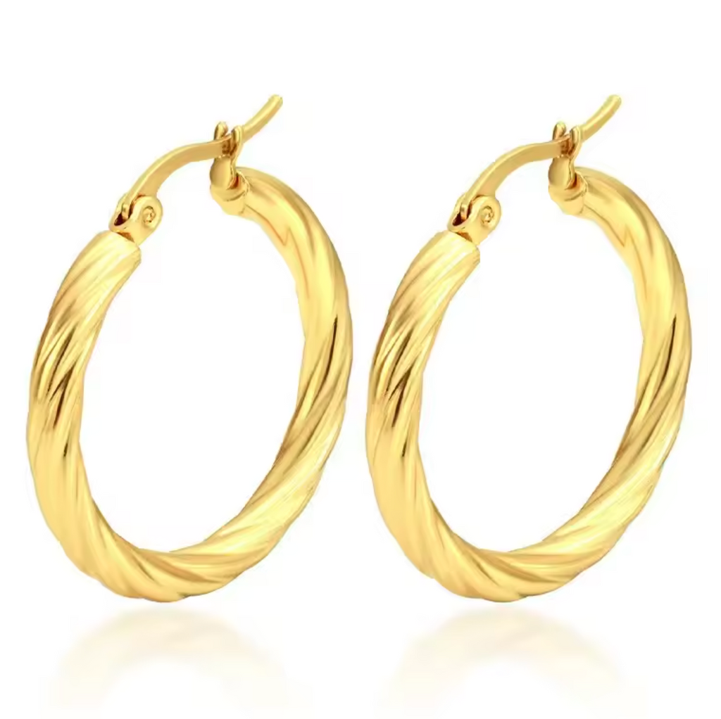 The Aurelia Twisted Ribbon Hoops