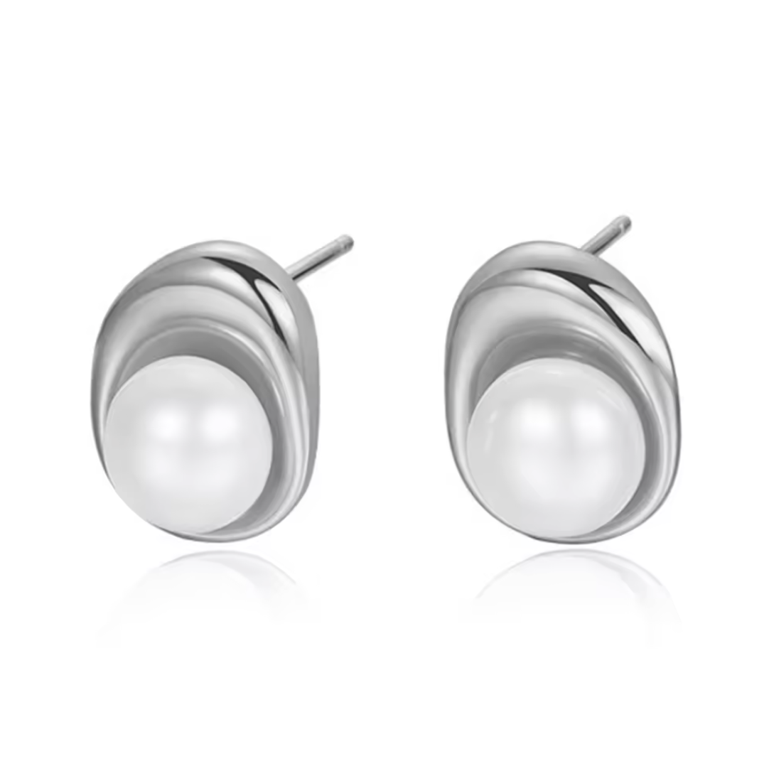 The Athena Organic Pearl Studs